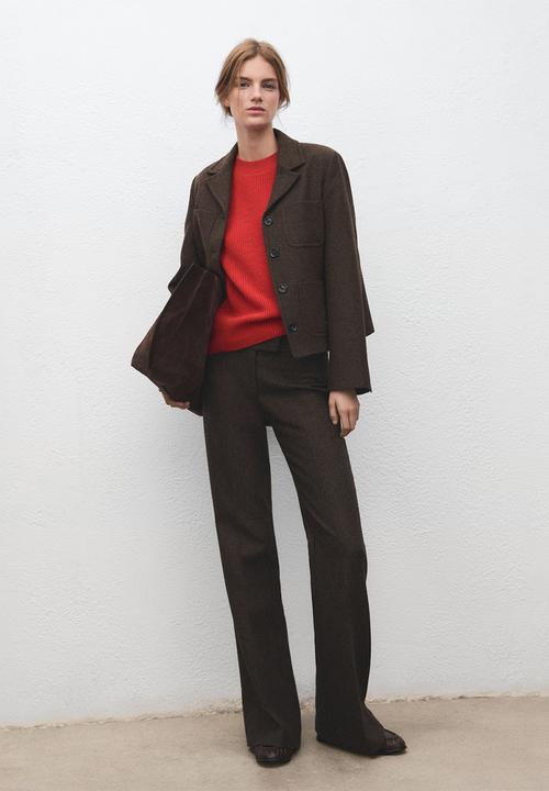MANGO - Sweater cab - red