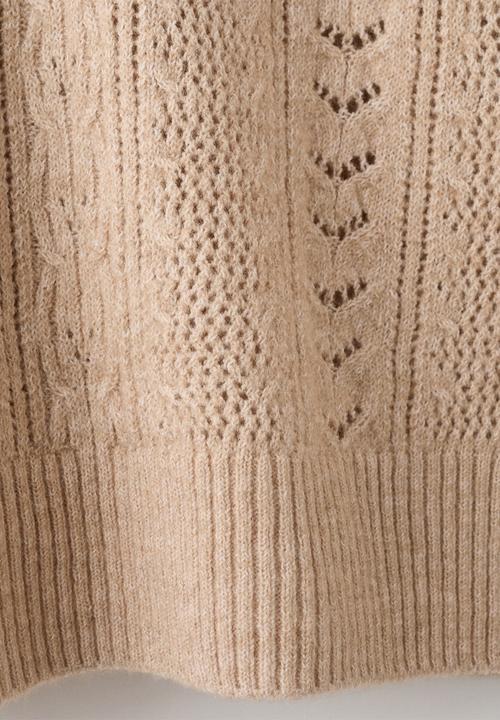 MANGO - Sweater dumbo - medium brown