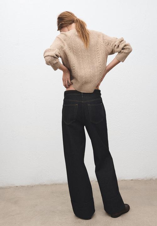 MANGO - Sweater dumbo - medium brown