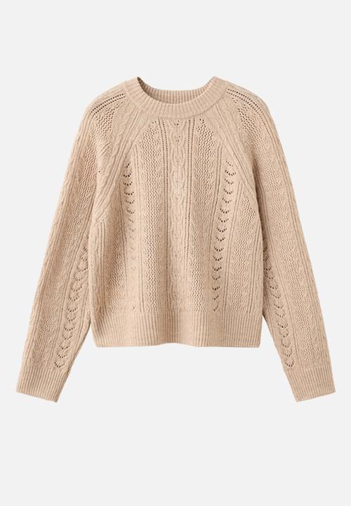 MANGO - Sweater dumbo - medium brown