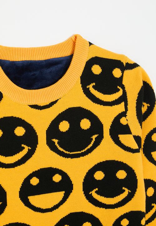 Pop Candy - Smiley jersey - yellow/black