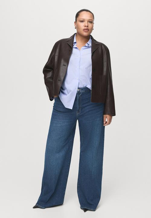 MANGO - Jeans elise - open blue