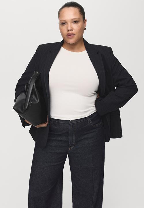 MANGO - Jeans elise  - open blue
