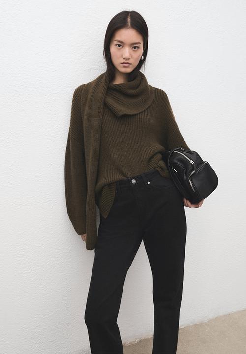 MANGO - Jeans matilda - open gray