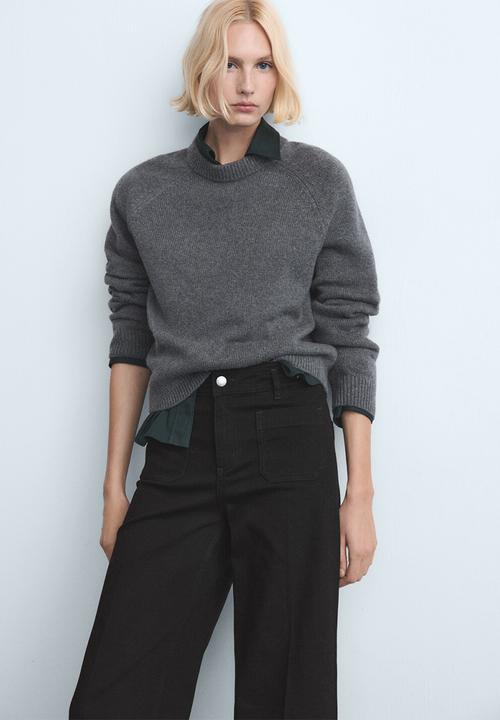 MANGO - Jeans jessie - open gray