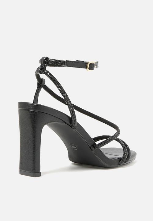 Forever New - Mila diamante heel in black