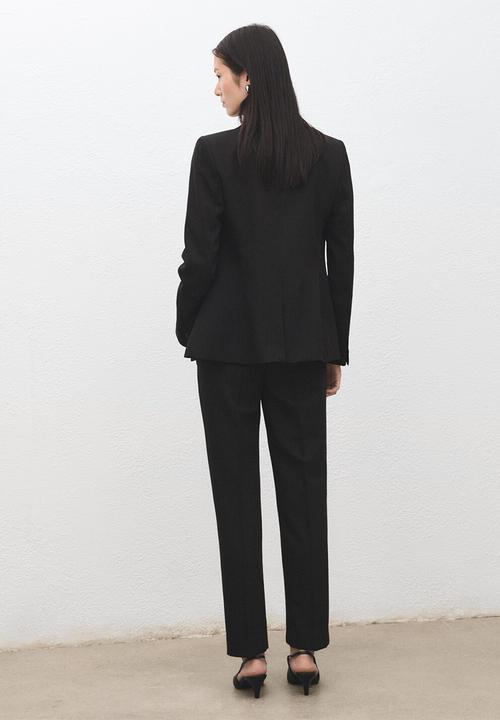 MANGO - Trousers boreal - black