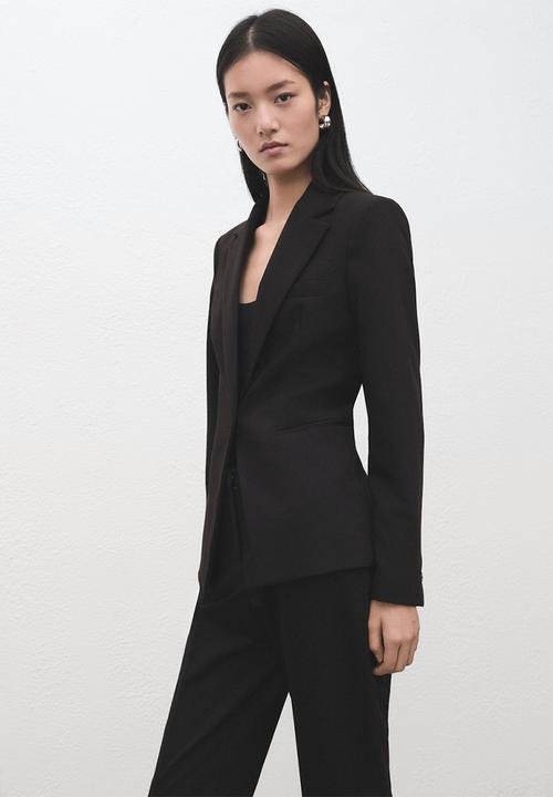MANGO - Trousers boreal - black