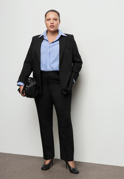MANGO - Trousers boreal - black
