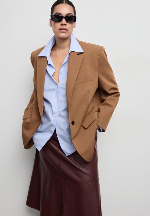 MANGO - Blazer milano - dark brown