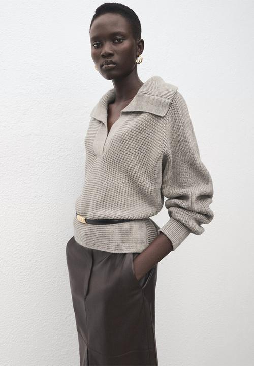 MANGO - Sweater manzana - light/pastel gray