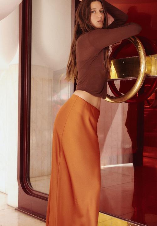 H&M - Midi skirt - orange