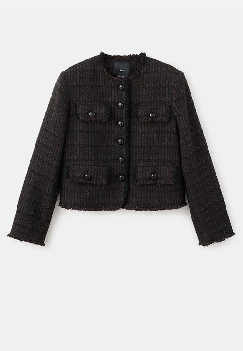 MANGO - Jacket monaco - dark brown