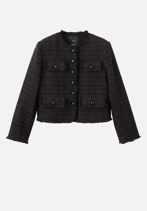 MANGO - Jacket monaco - dark brown