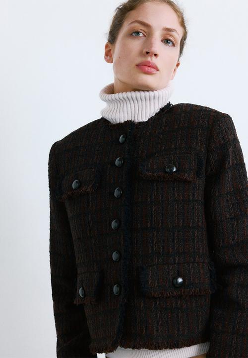 MANGO - Jacket monaco - dark brown