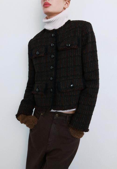 MANGO - Jacket monaco - dark brown