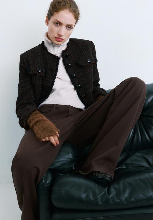 MANGO - Jacket monaco - dark brown
