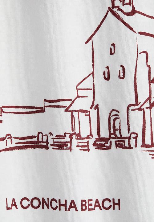 H&M - Printed t-shirt - white san sebastián 