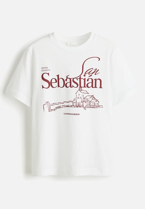 H&M - Printed t-shirt - white san sebastián 