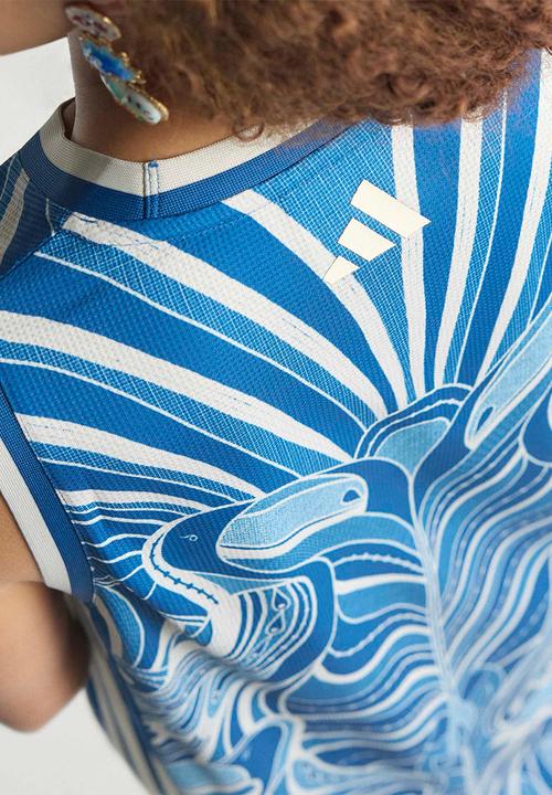 adidas Performance - Farm Prm Dress - Blue
