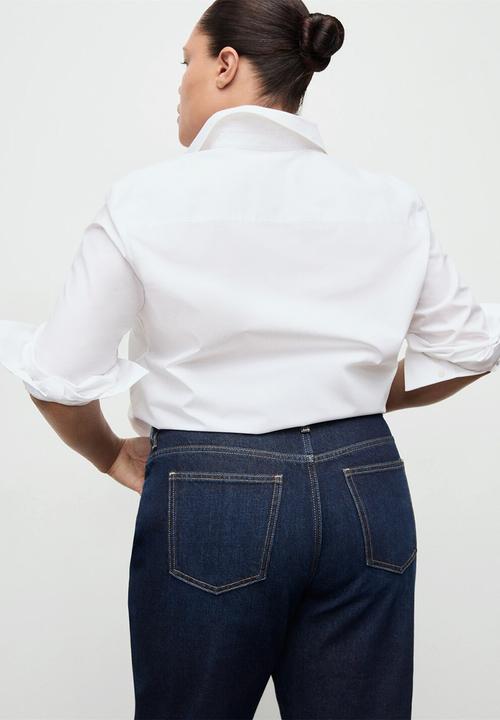 MANGO - Jeans mom2000 - denim blue