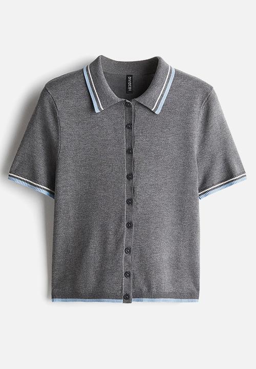 H&M - Short-sleeved cardigan - grey