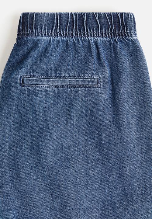 H&M - Denim pull-on shorts - denim blue