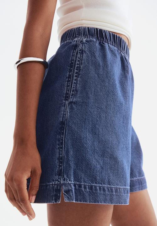 H&M - Denim pull-on shorts - denim blue