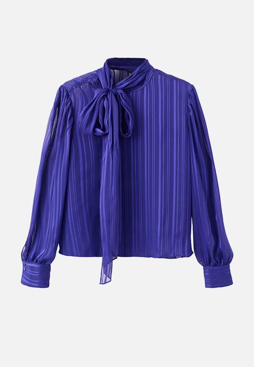MANGO - Blouse moldavia - medium blue