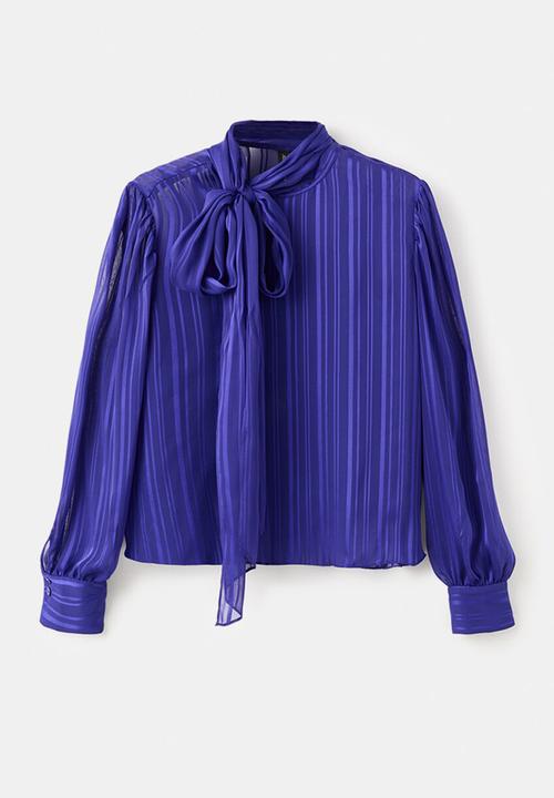 MANGO - Blouse moldavia - medium blue