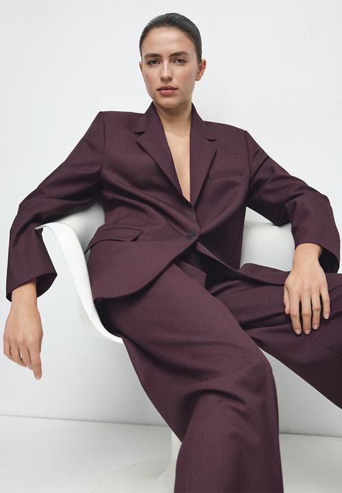 MANGO - Blazer hidra - dark red