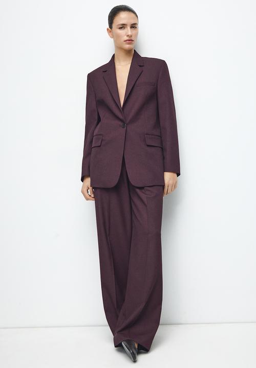 MANGO - Blazer hidra - dark red
