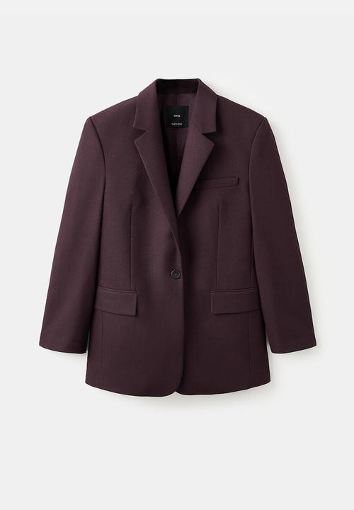 MANGO - Blazer hidra - dark red