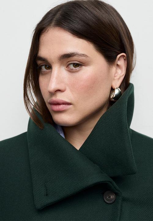 MANGO - Coat sirenita - green