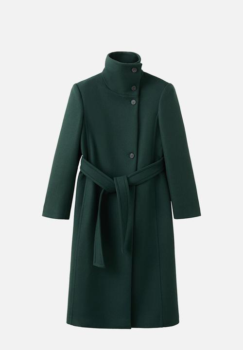 MANGO - Coat sirenita - green