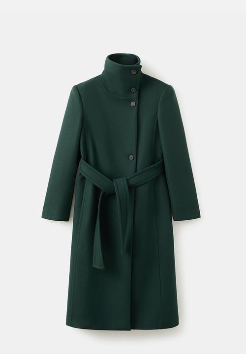 MANGO - Coat sirenita - green