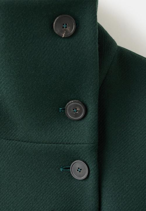 MANGO - Coat sirenita - green