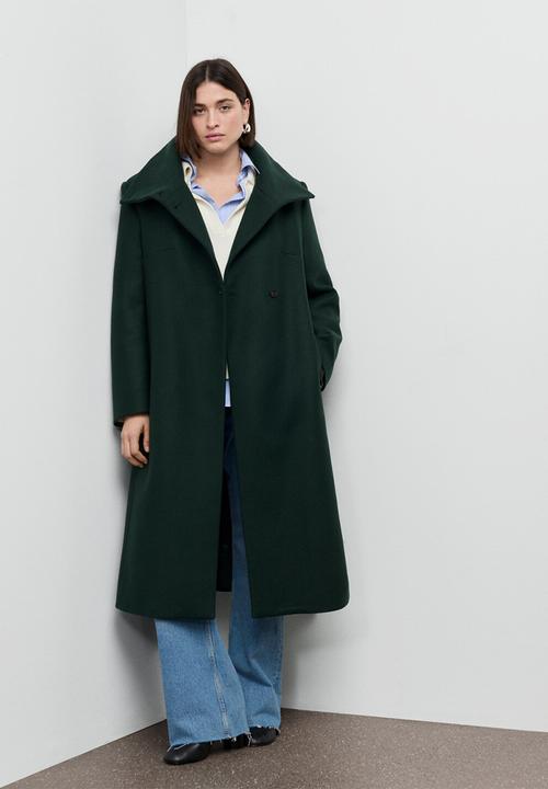 MANGO - Coat sirenita - green