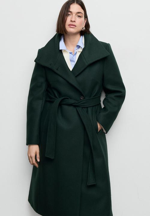 MANGO - Coat sirenita - green