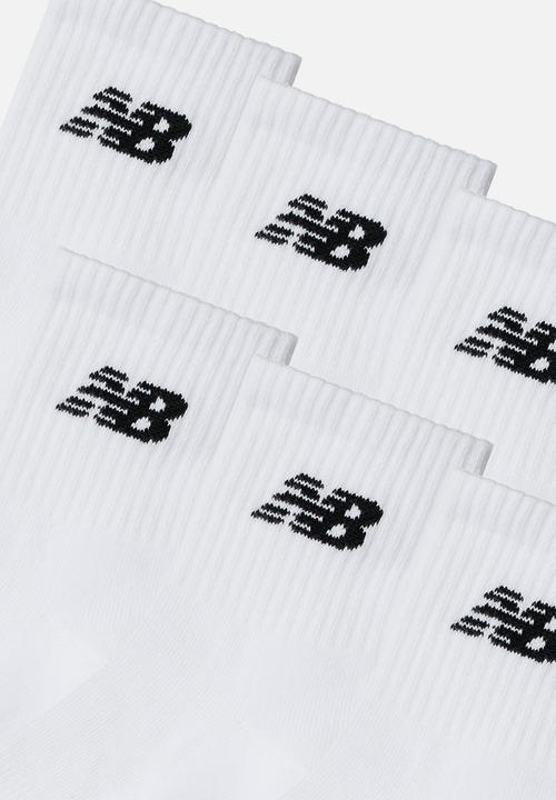New Balance  - Everyday Ankle Sock 6 Pack - White