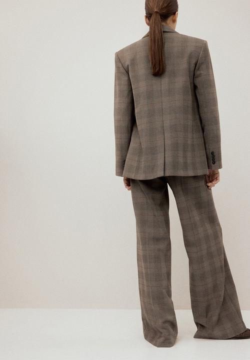 MANGO - Trousers monet - brown