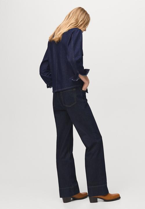 MANGO - Shirt aylin - open blue
