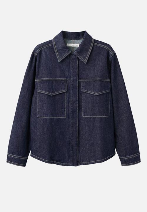 MANGO - Shirt aylin - open blue
