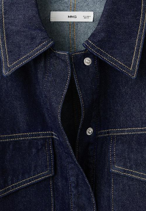 MANGO - Shirt aylin - open blue