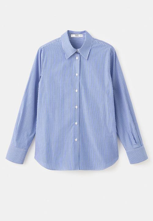 MANGO - Shirt regu - light/pastel blue