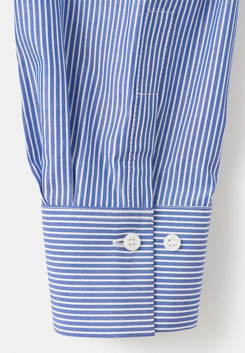 MANGO - Shirt regu - light/pastel blue