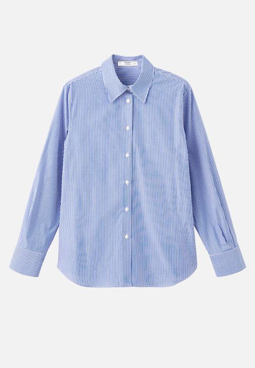MANGO - Shirt regu - light/pastel blue