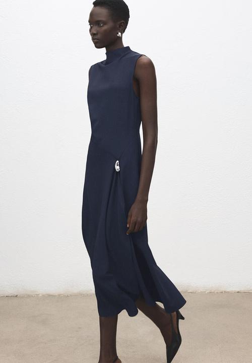MANGO - Dress elea - navy