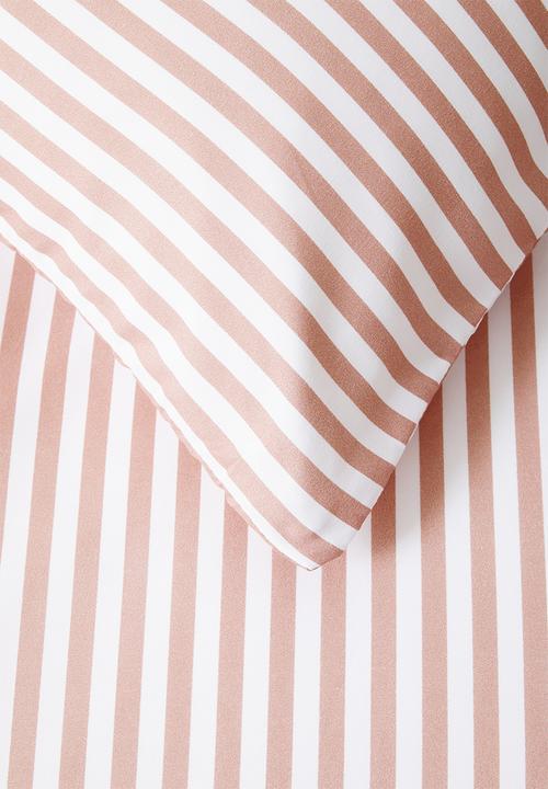 Sixth Floor - Stripe Duvet Cover - Blush