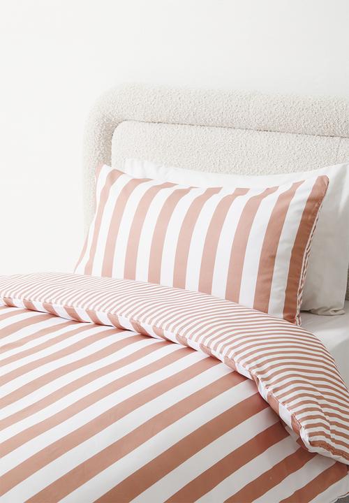 Sixth Floor - Stripe Duvet Cover - Blush
